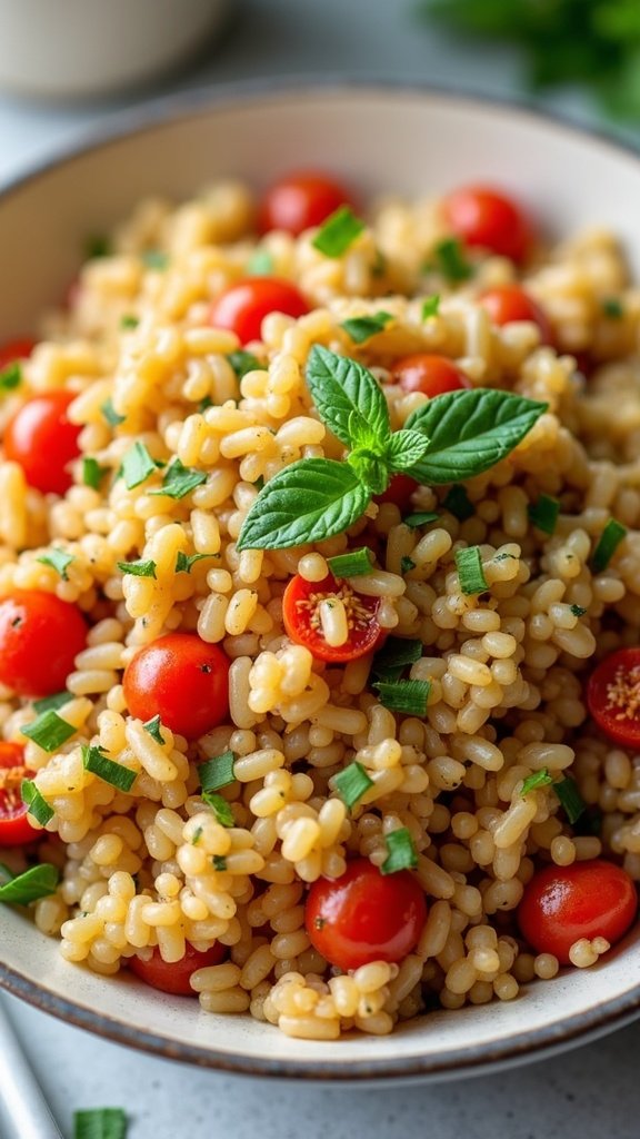 Quick Mediterranean Rice Pilaf