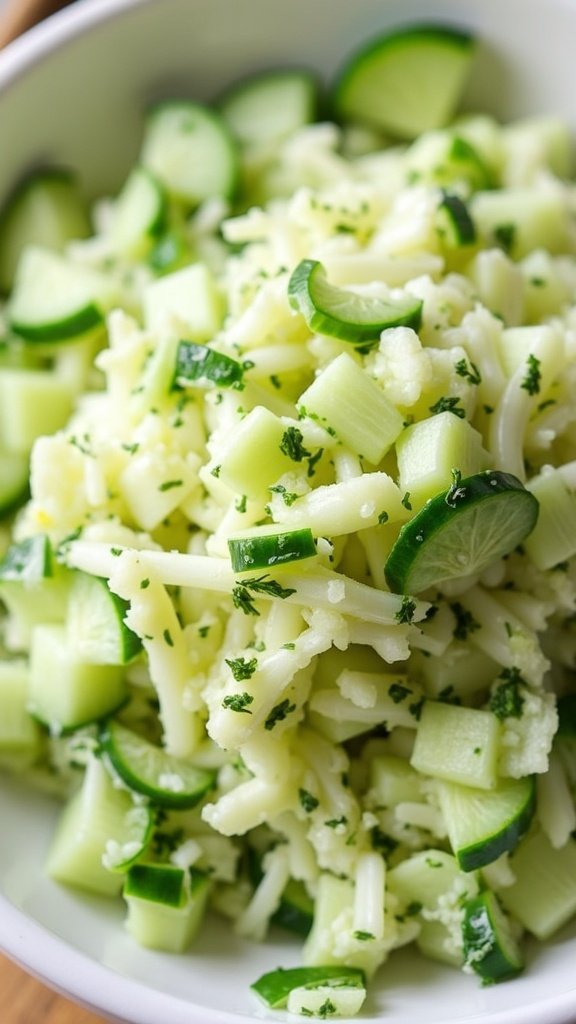 Refreshing Cucumber Dill Slaw