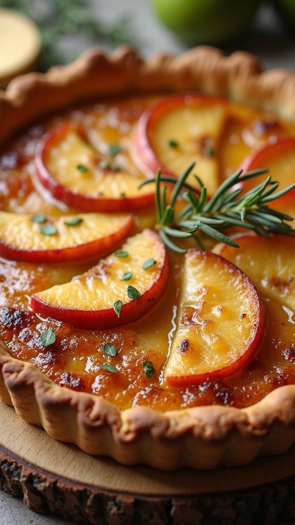 Savory Apple Rosemary Tart