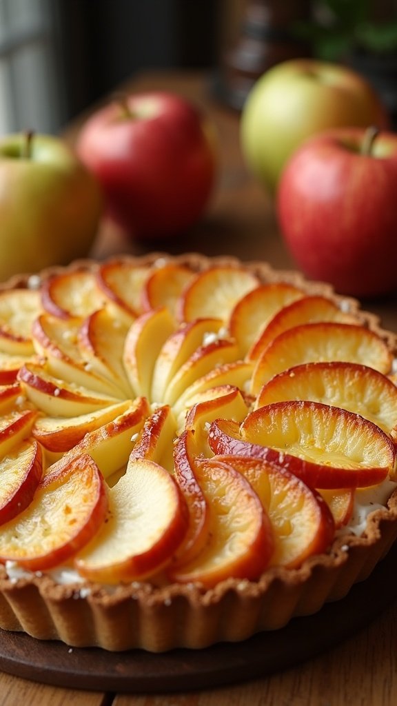 Savory Apple and Brie Tart