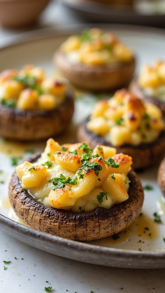 Savory Herb Stuffed Mushrooms