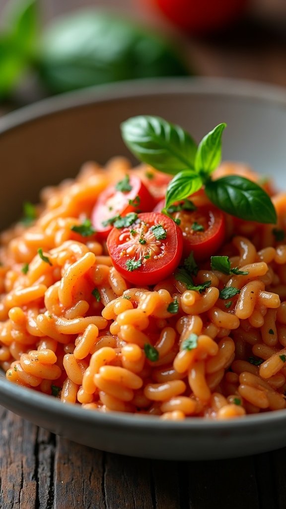 Savory Tomato Basil Risotto Feast