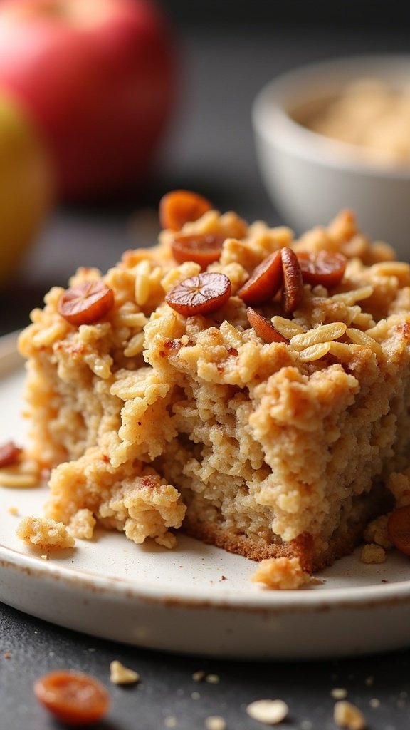 Spiced Apple Oatmeal Breakfast Bake