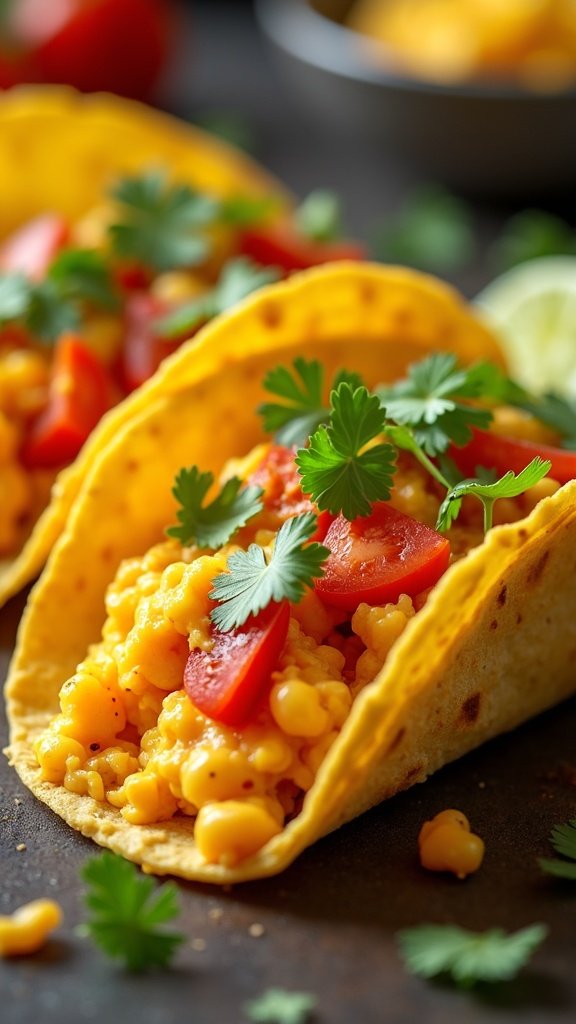 Spicy Scrambled Egg Tacos