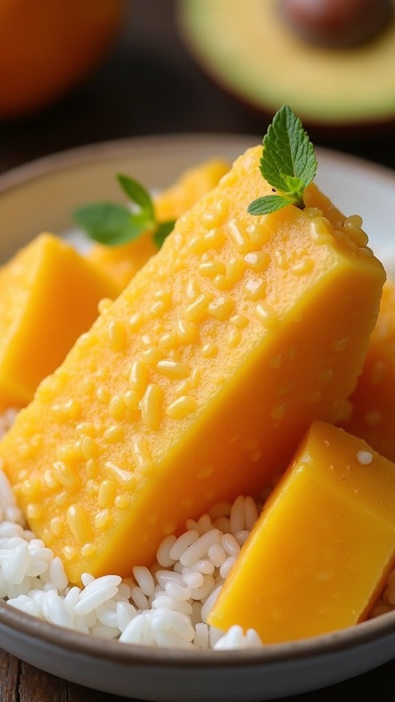 Sweet Mango Sticky Rice Treat