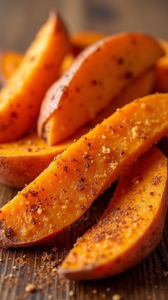 Sweet Potato Wedges with Cinnamon