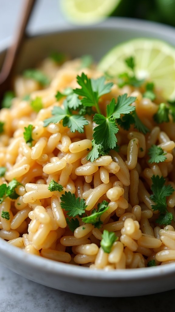Tangy Lime Cilantro Brown Rice