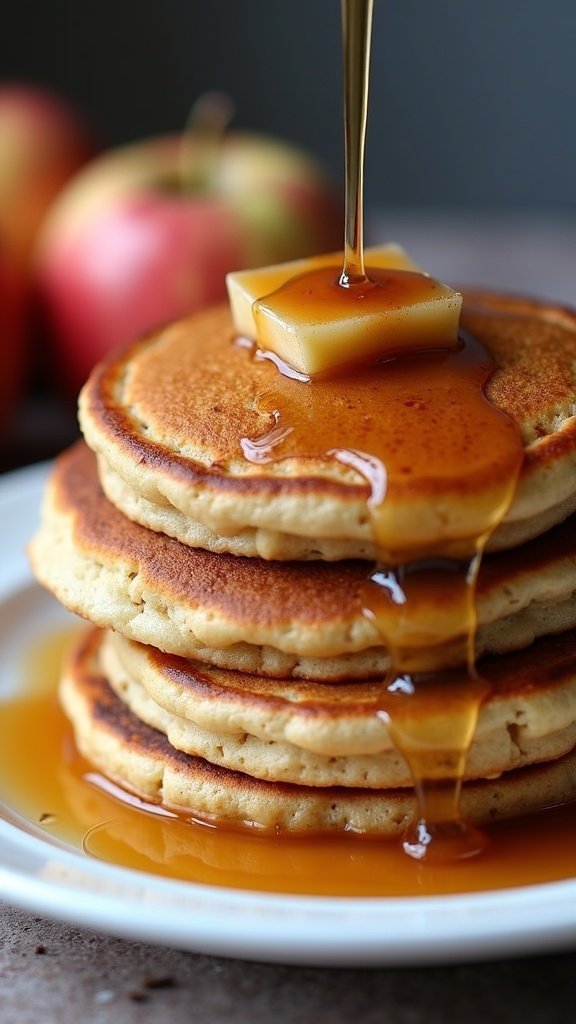 Vegan Apple Spice Pancakes