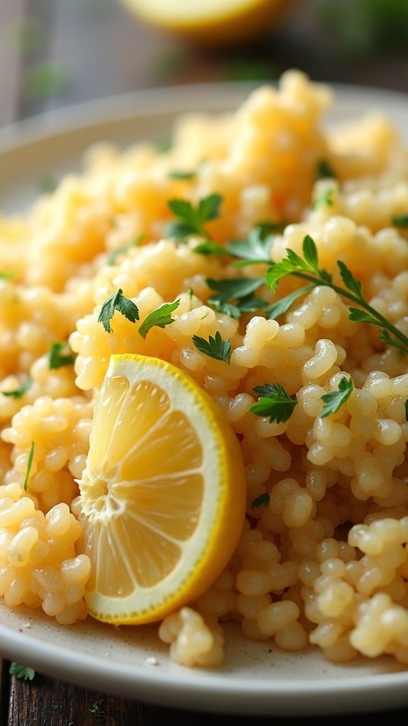 Zesty Lemon Herb Brown Rice
