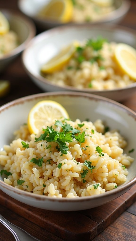 Zesty Lemon Herb Rice Bowls