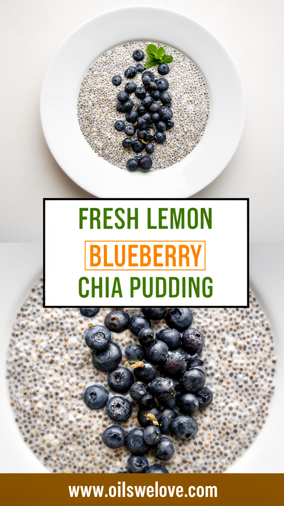 Fresh Lemon Blueberry Chia Pudding