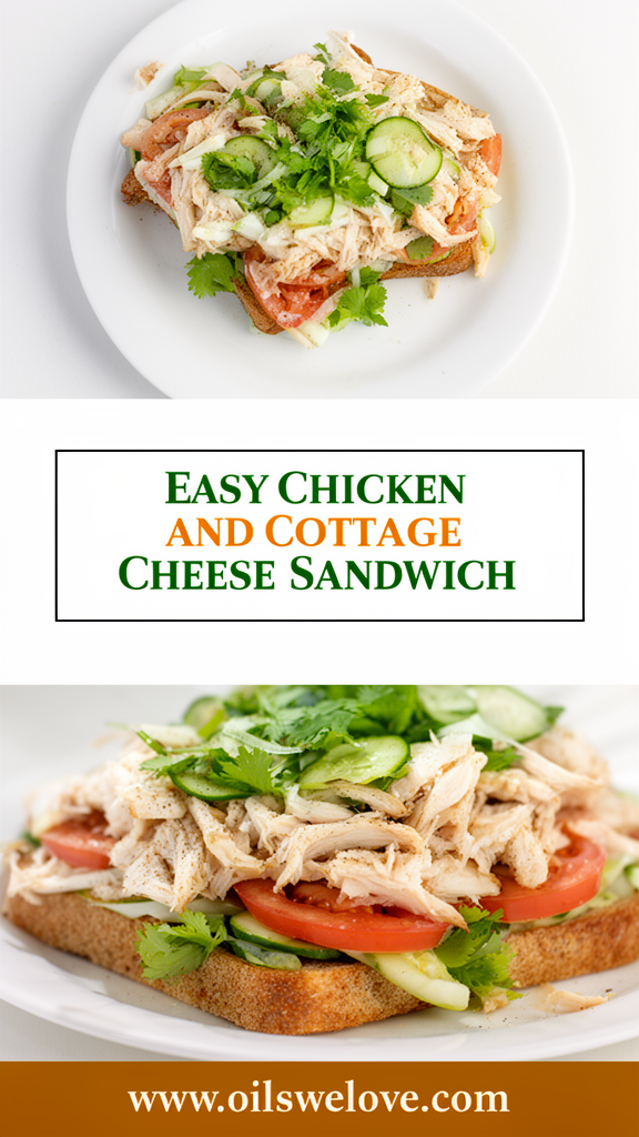 Easy Chicken and Cottage Cheese Sandwich