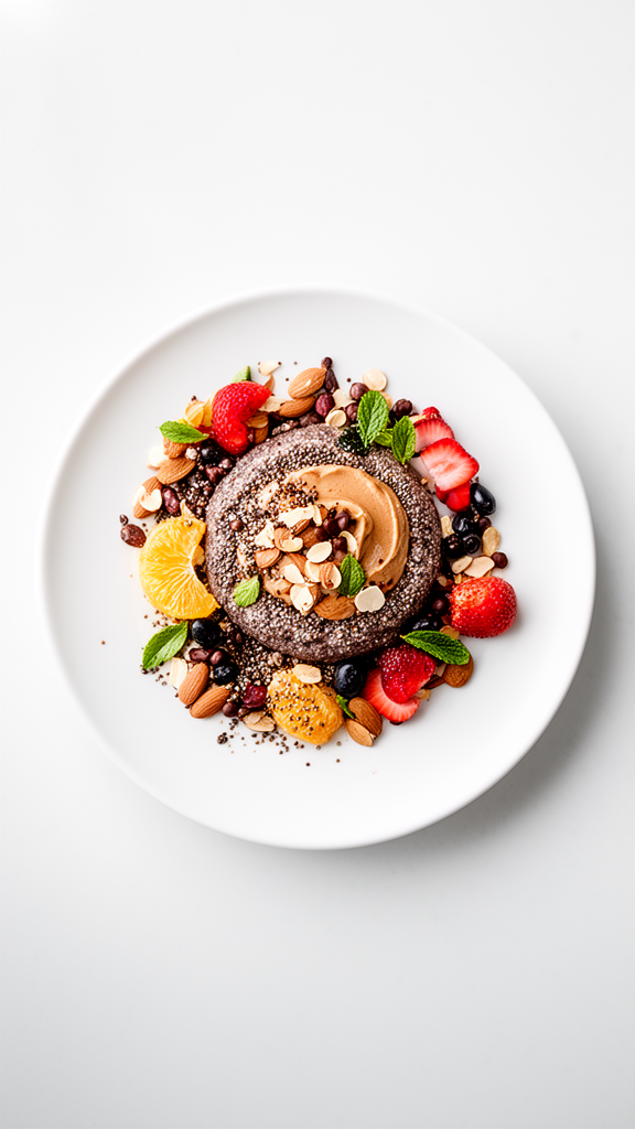 Rich Almond Butter Chocolate Chia Pudding