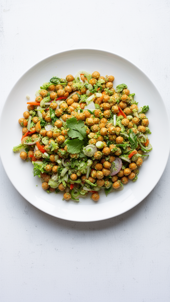 Crunchy Chickpea Salad for Winter