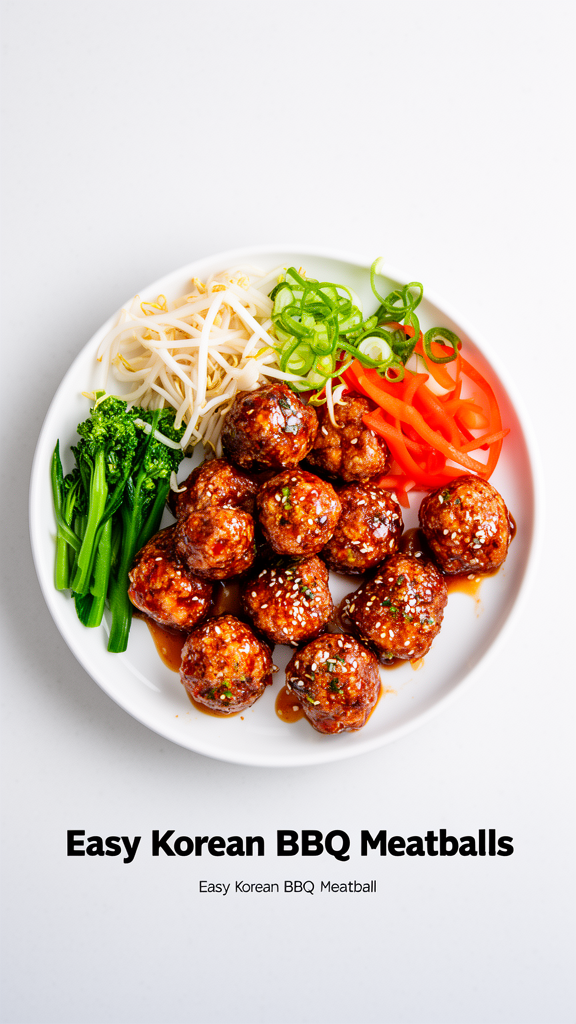 Easy Korean BBQ Meatballs