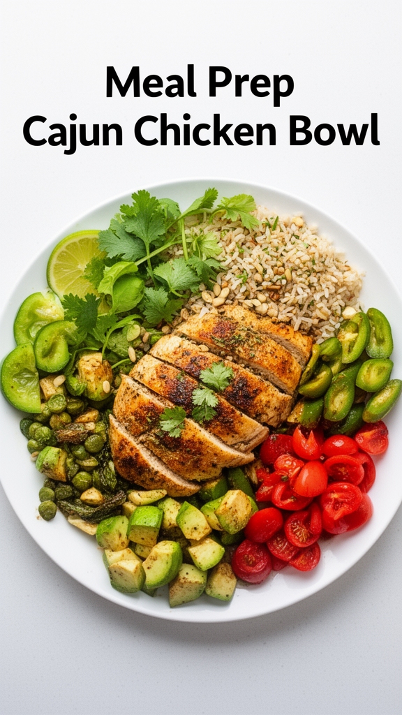 Meal Prep Cajun Chicken Bowl