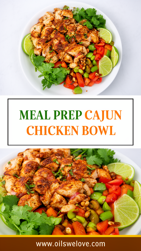 Meal Prep Cajun Chicken Bowl