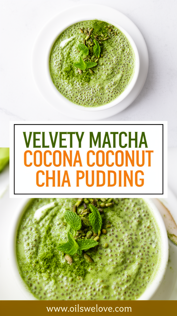 Velvety Matcha Coconut Chia Pudding