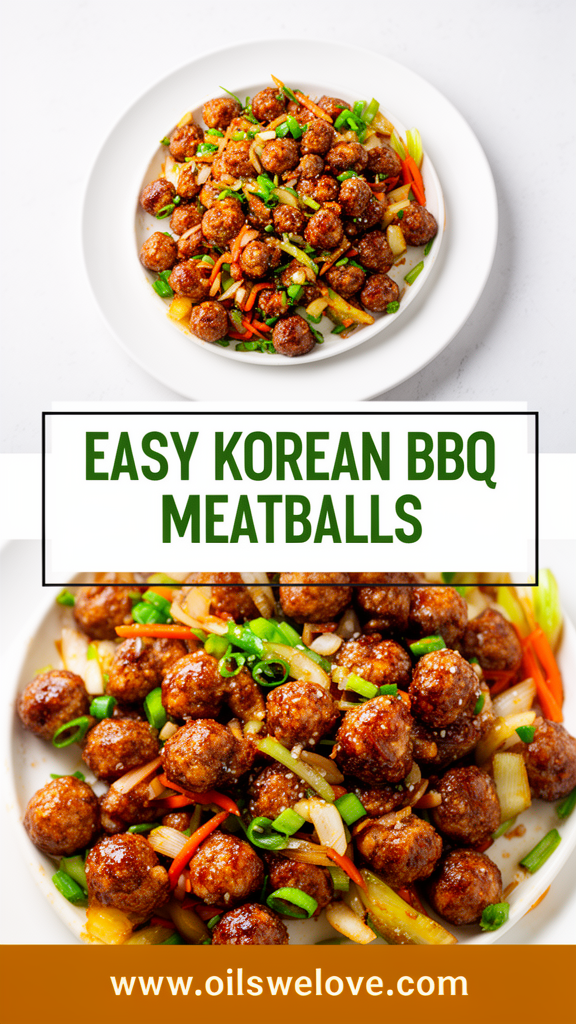 Easy Korean BBQ Meatballs