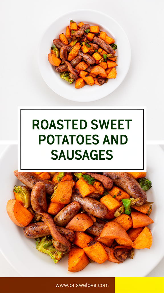 Roasted Sweet Potatoes and Sausages