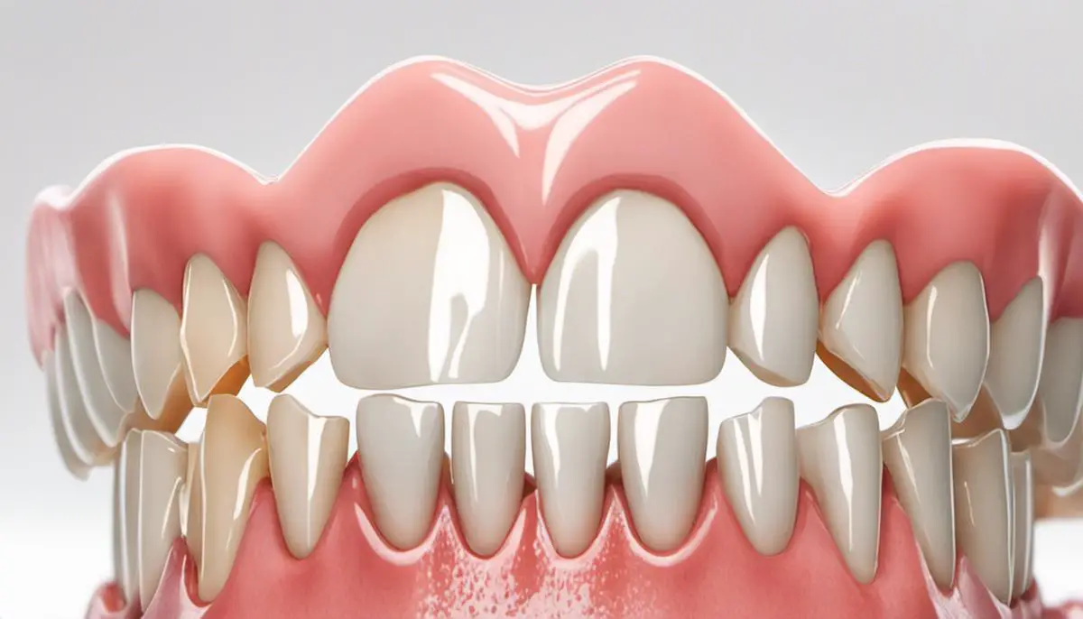 Various natural teeth whitening methods displayed on a white background